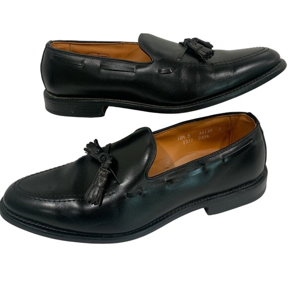 Allen Edmonds Grayson Black Leather Tassel Loafer Slip On Shoes Size 10B - Picture 1 of 9